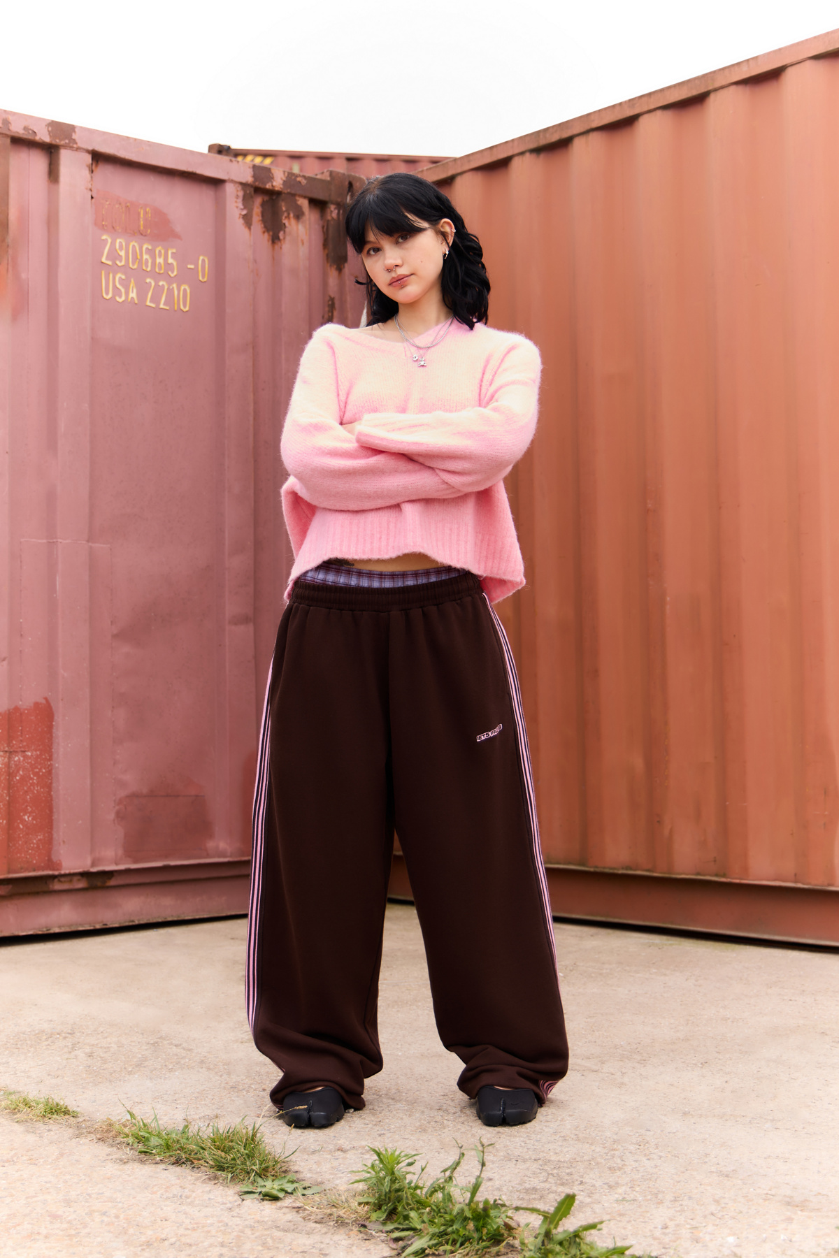 iets frans... Harri Side Stripe Joggers