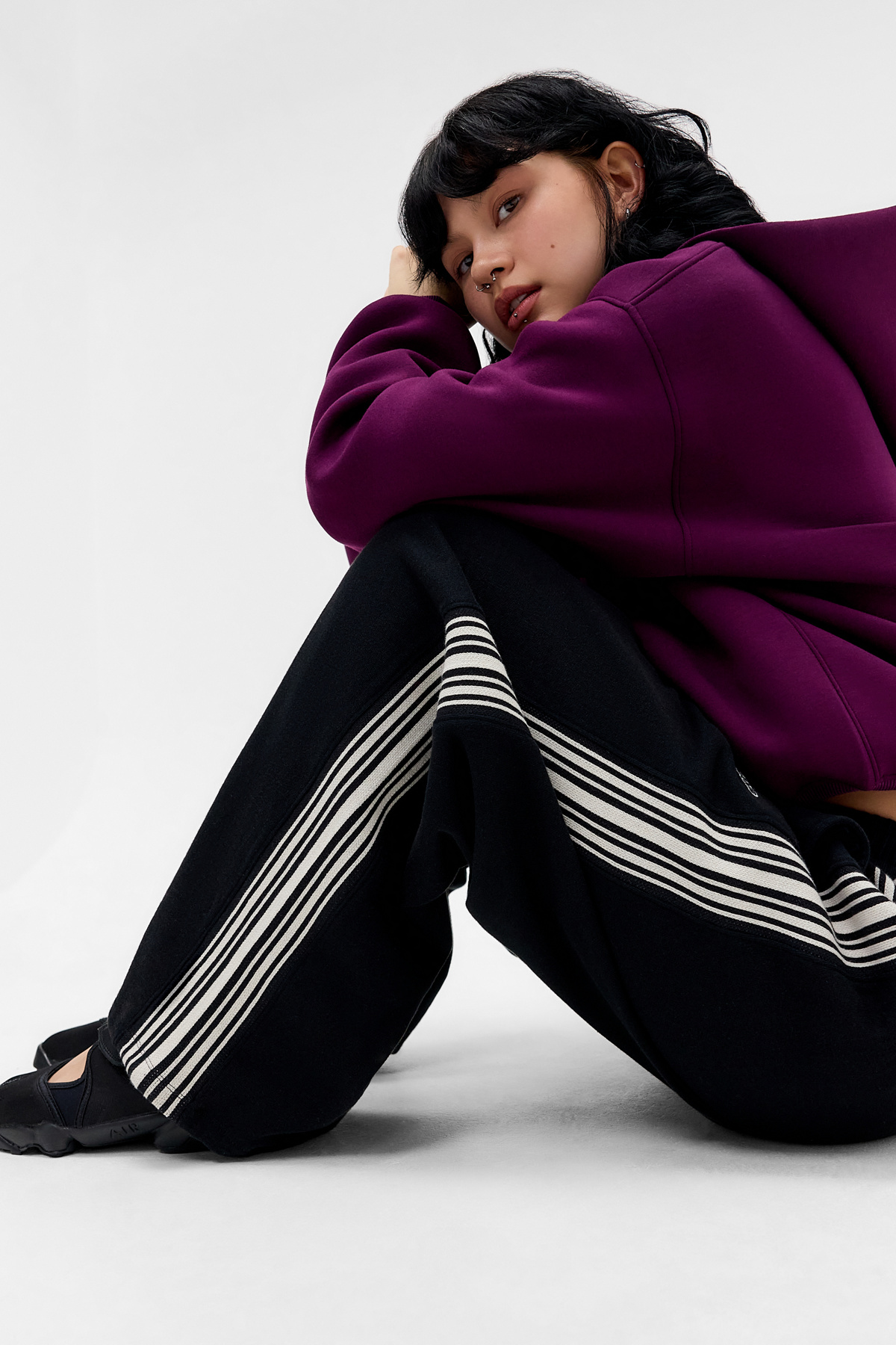 iets frans... Harri Side Stripe Joggers