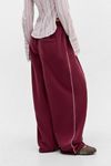 iets frans... Burgundy Harri Baggy Joggers