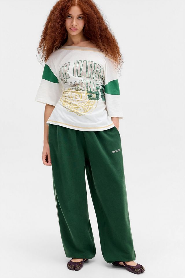iets frans... Pantaloni Jogger Harri Verde Ortica #1