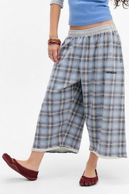 iets frans... Pantalones Jogger Cortos con Dobladillo Sin Rematar a Cuadros Harri