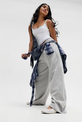 iets frans... Grey Jax Tailored Wide Leg Joggers