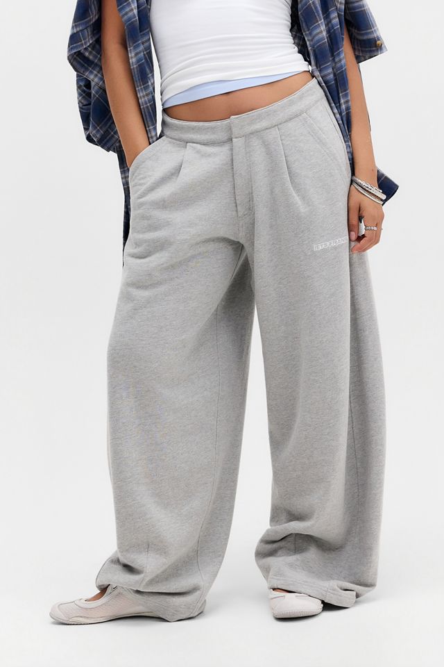 iets frans... Pantaloni sportivi grigi Jax sartoriali a gamba larga #1