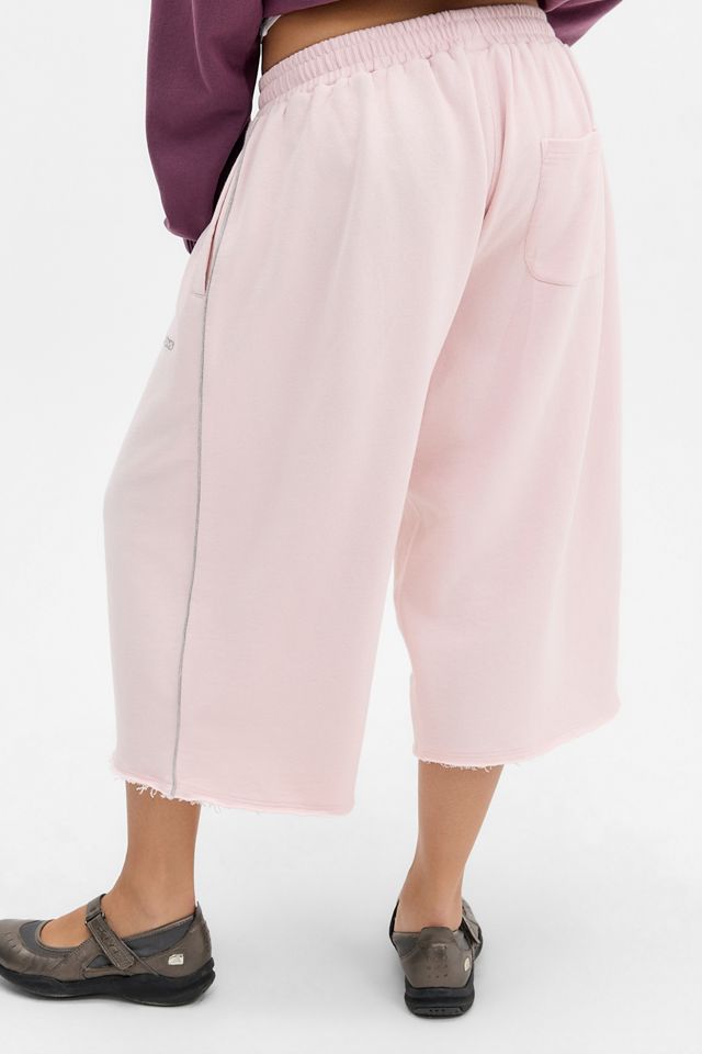 iets frans... Pink Harri Raw Hem Crop Joggers #3