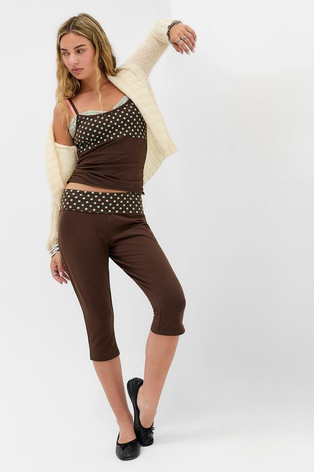 Pantaloni Capri a Pois UO Kali #1