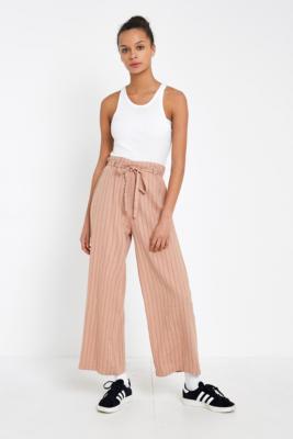 pink culotte trousers