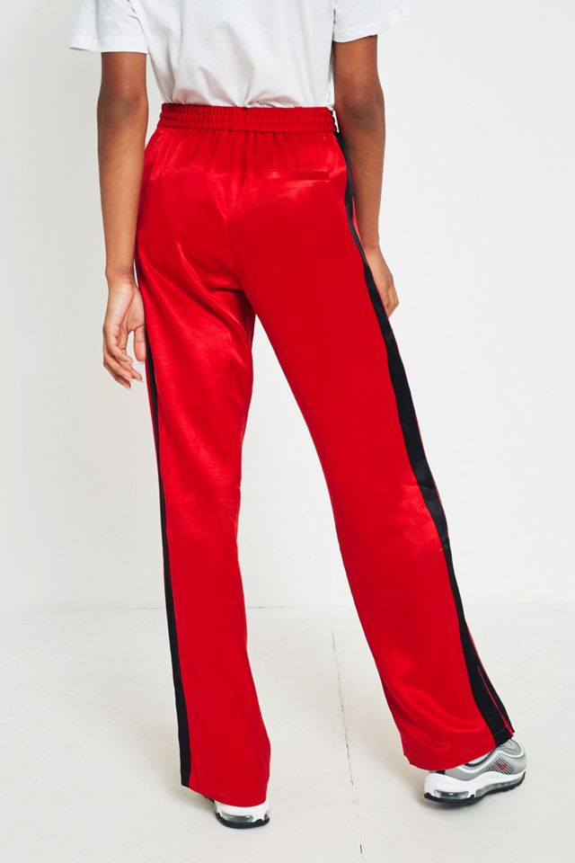 Light Before Dark Red Striped Track Trousers #3