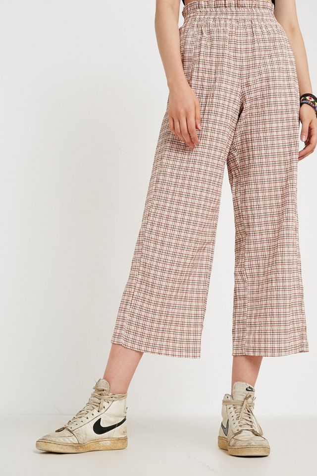 UO Seersucker Paperbag Waist Trousers #3