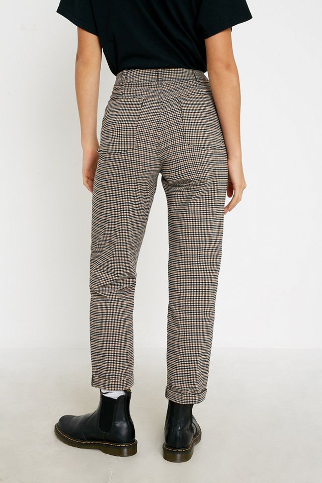 UO - Pantalon cigarette à carreaux marron #2