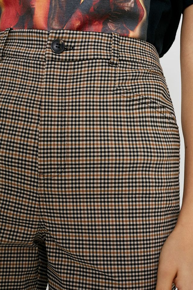 UO - Pantalon cigarette à carreaux marron #3