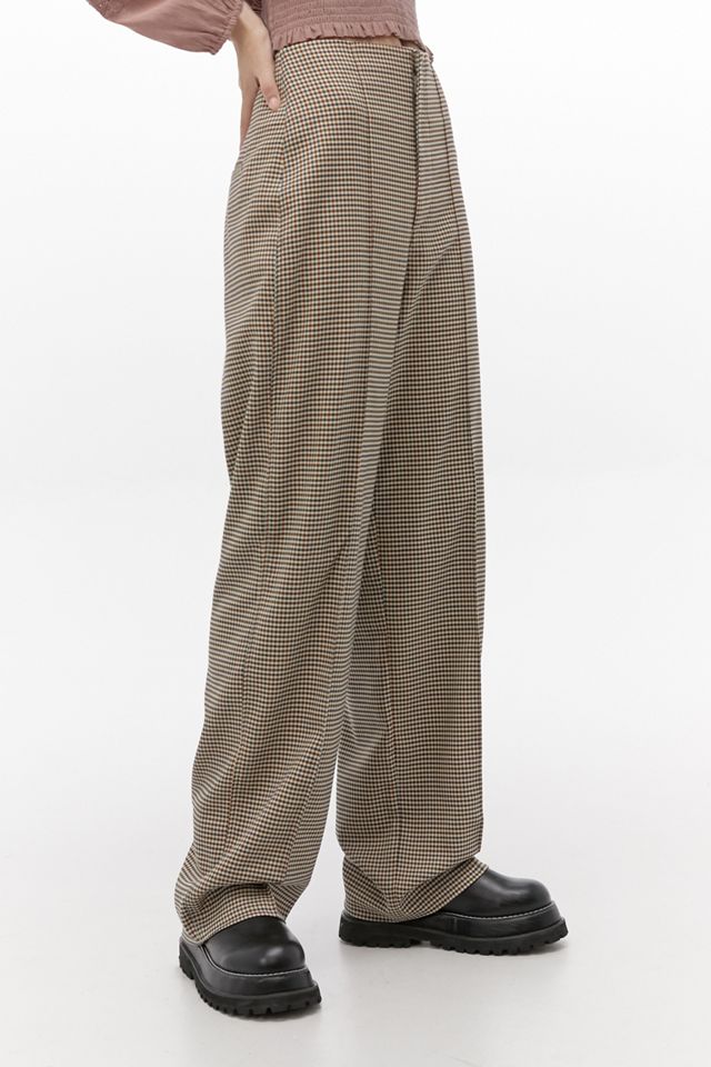 UO Check High-Rise Puddle Trousers #1