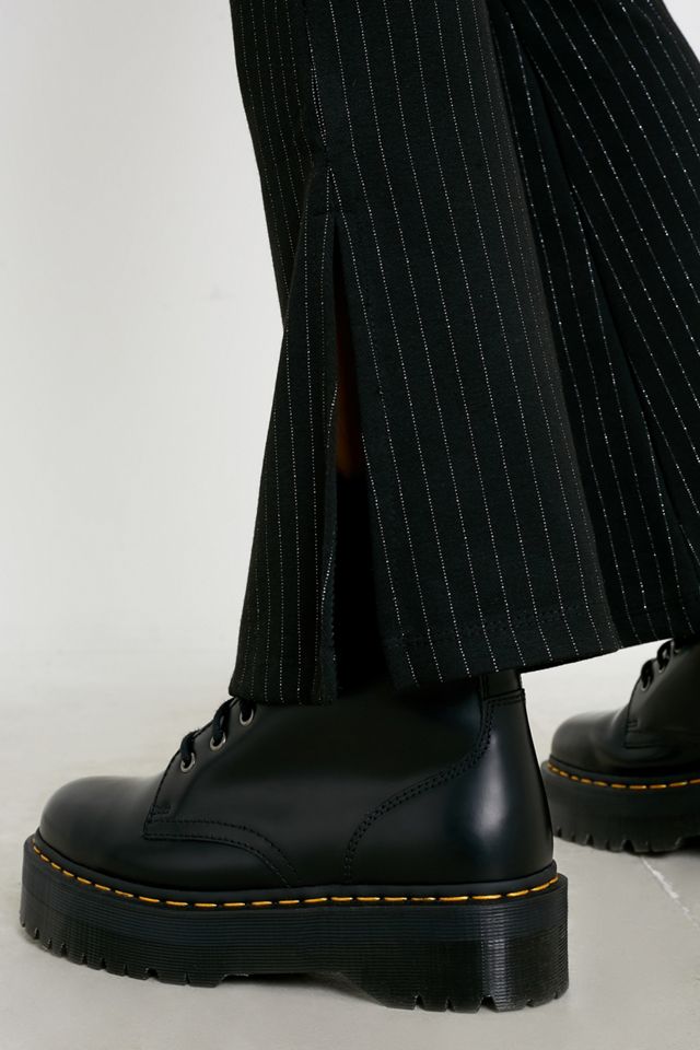 UO Glitter Pinstripe Hook & Eye Flare Trousers #3
