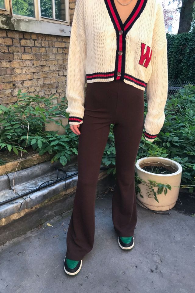 UO Cosy Rib Flare Pantalones #1
