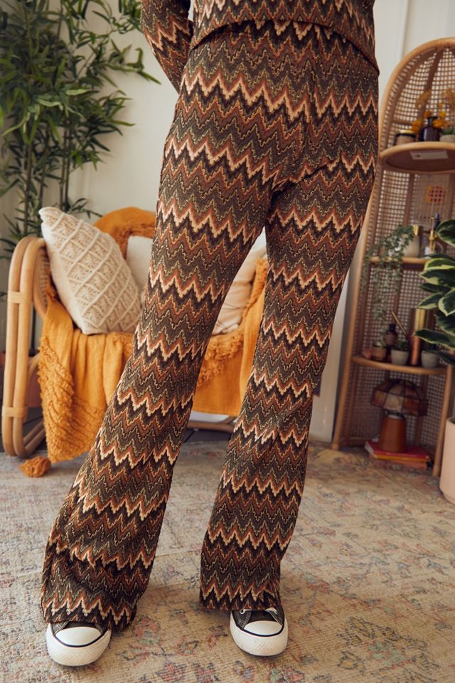 UO Knit Pantalones Flare #1