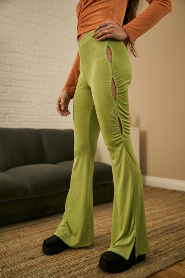 Urban Outfitters Uo Casey Cropped Flare Pant in Green