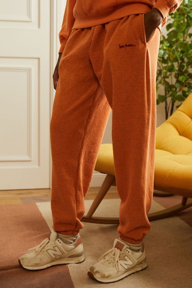 iets frans orange joggers