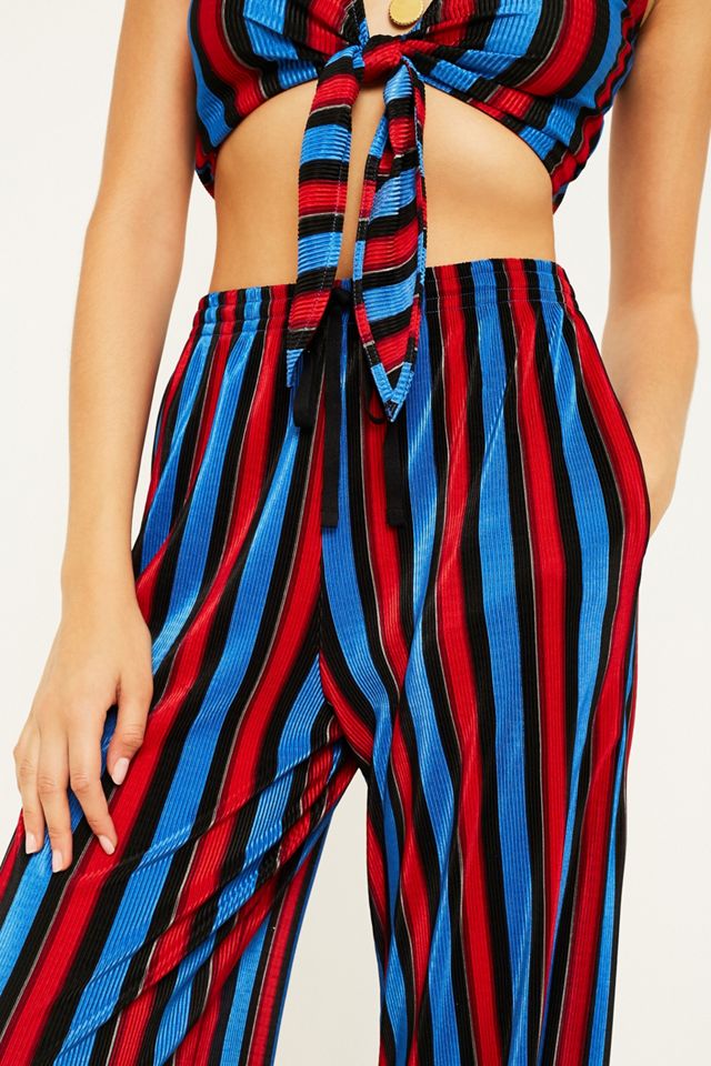 UO Stripe Plisse Puddle Pantaloni #4