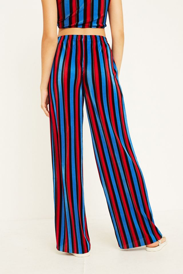 UO Stripe Plisse Puddle Pantaloni #5