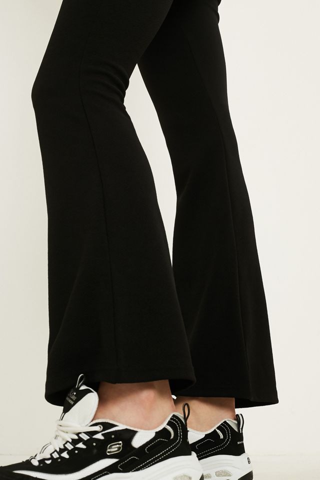 UO Pantaloni Crepe Flare Nero #3
