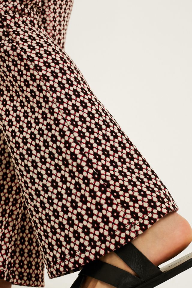 Urban Outfitters – Jacquard-Hose in geblümtem Geodesign mit Schlag #4