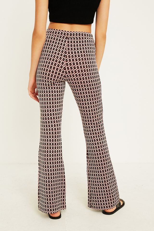 Urban Outfitters – Jacquard-Hose in geblümtem Geodesign mit Schlag #5