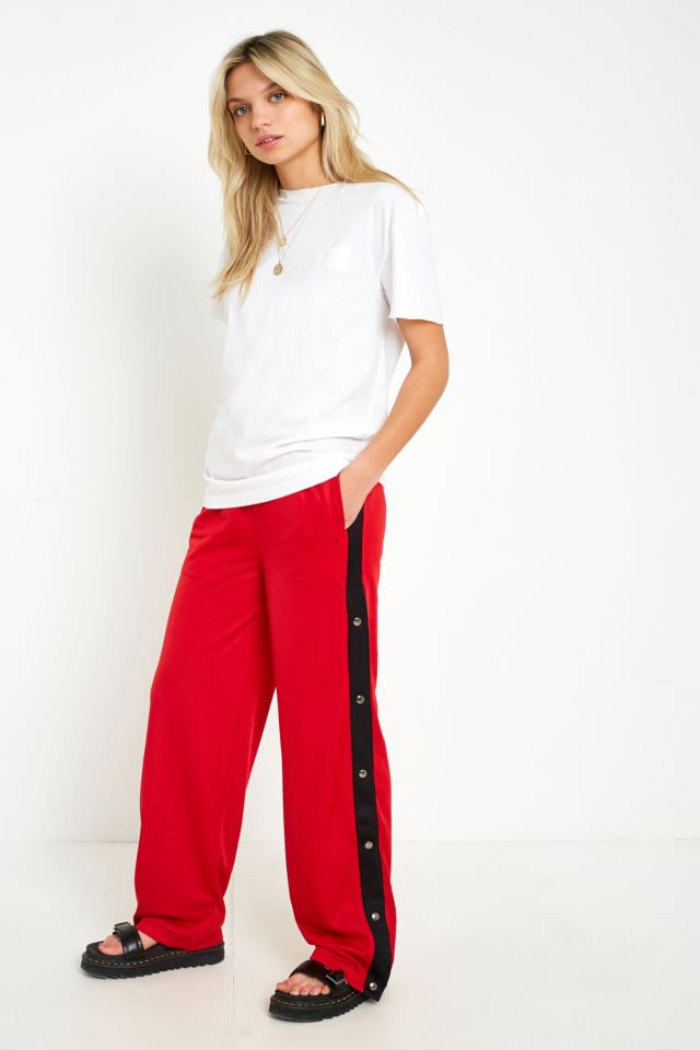 Red popper hot sale pants