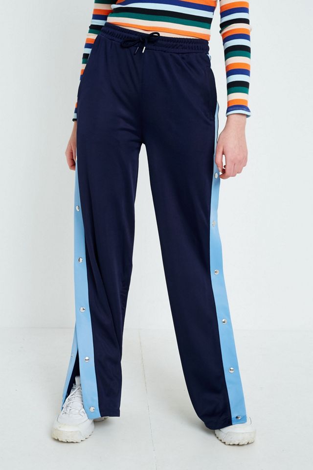 BDG Blue Side Stripe Popper Pants #4
