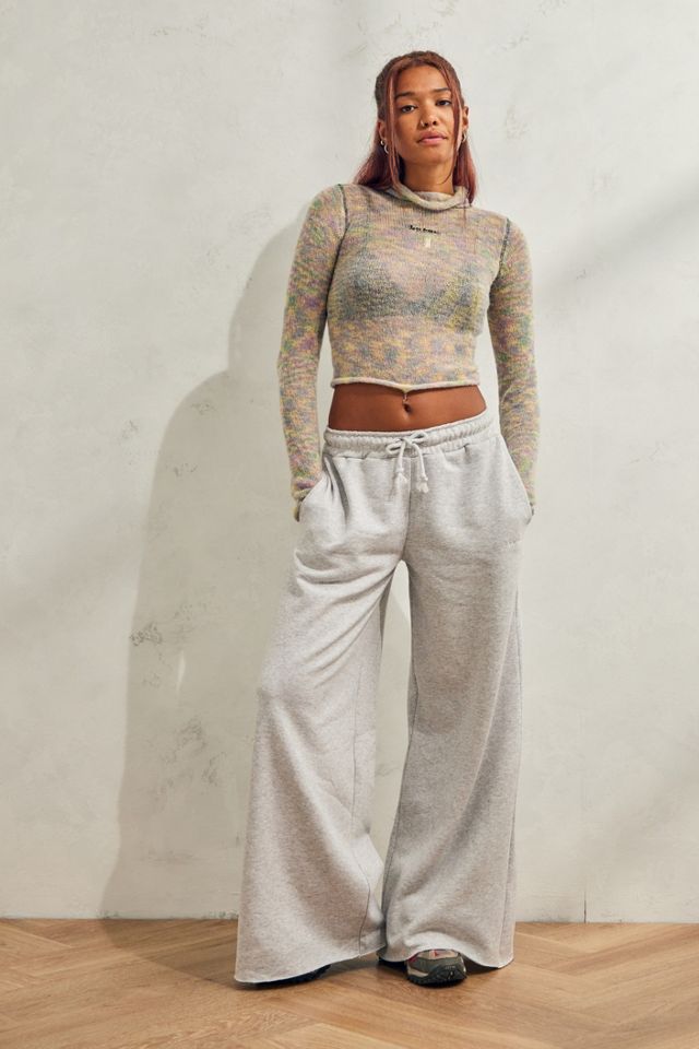 iets frans... Grey Wide Leg Joggers #1