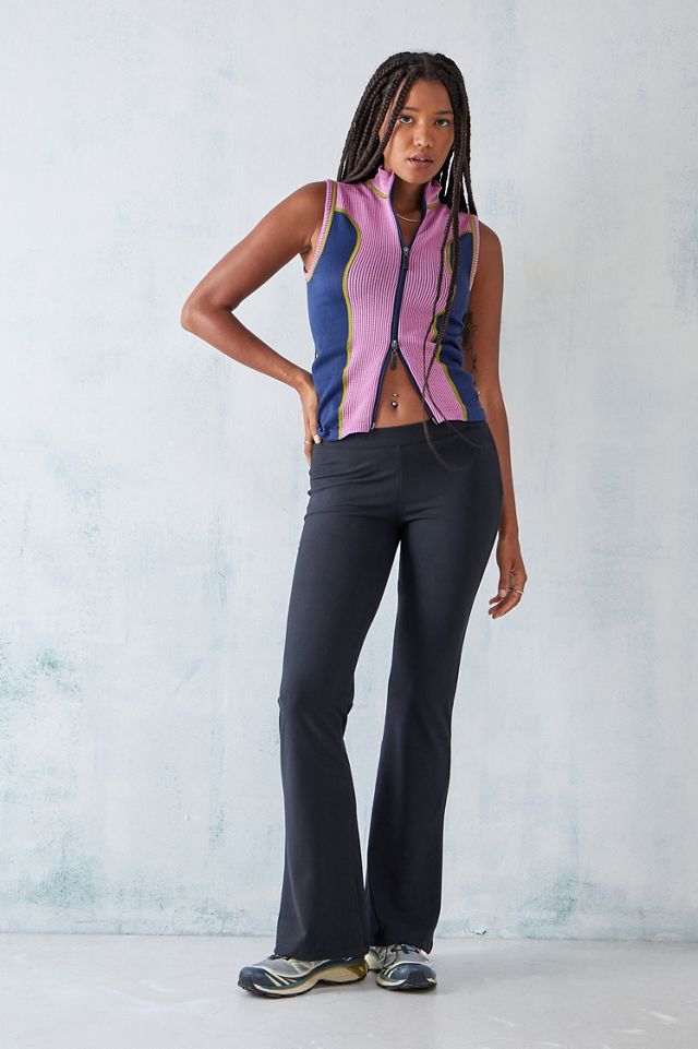 iets frans... Schwarze Micro-Fleece-Schlaghosen #1