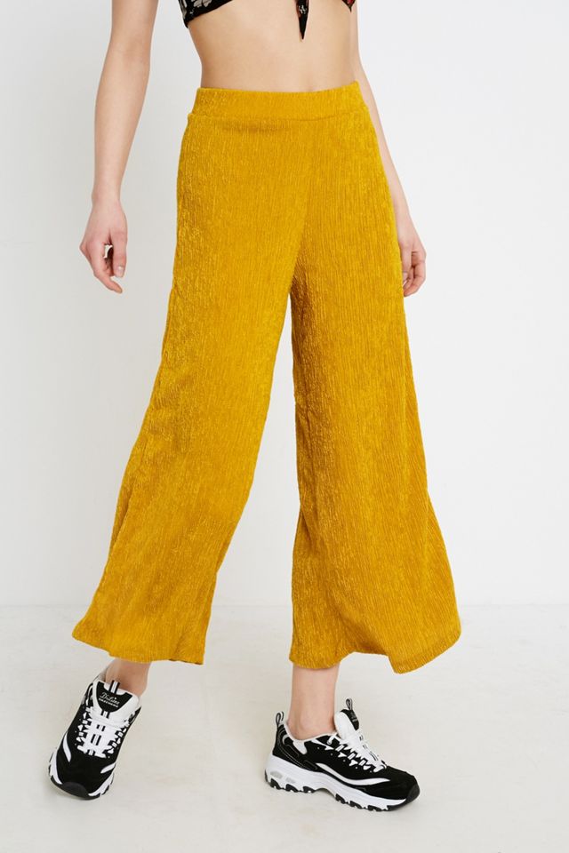UO Astro Marigold Wide-Leg Culottes #1