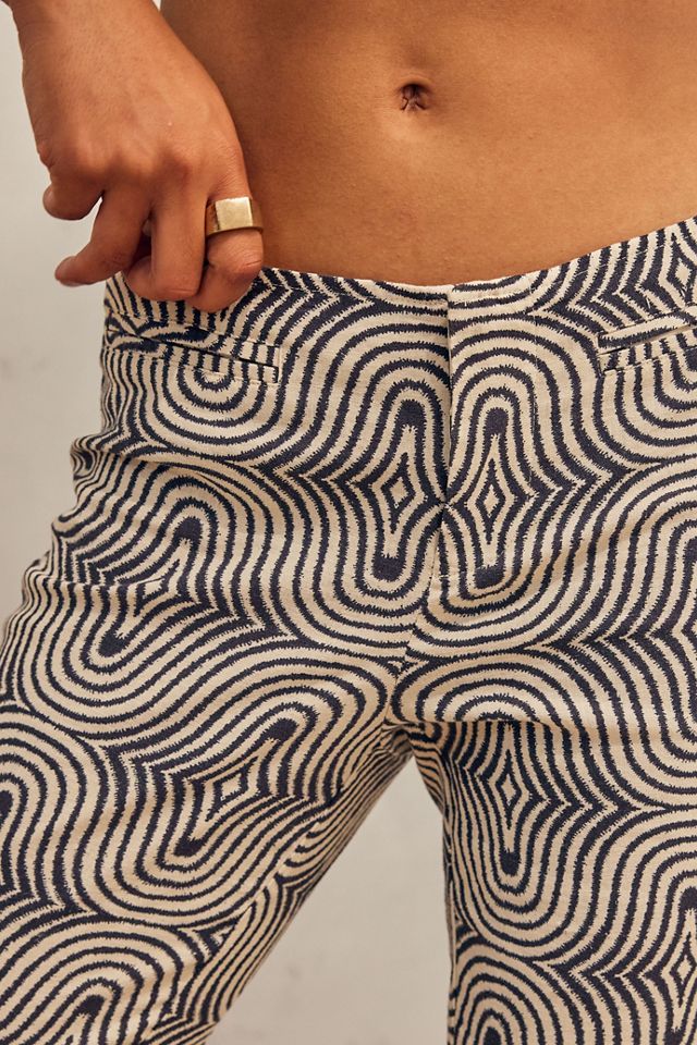 Pantalon évasé Motif Bleu Missguided Taille 8 - Neuf Avec étiquettes - Coupe Régulière Femme