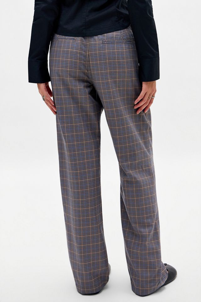 UO Happy Hour Check Straight Leg Pants #3