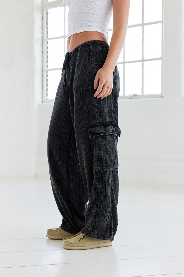BDG Black Cody Crinkle Cocoon Pants #1