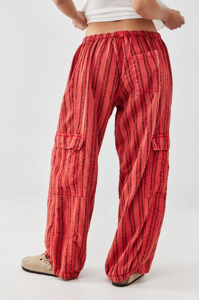 BDG Cody Striped Linen Cocoon Cargo Pants #2