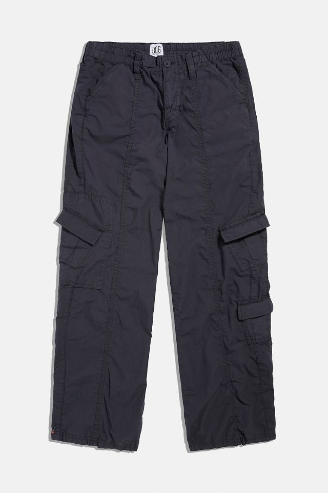 Pantaloni Cargo BDG Grigio Scuro Y2K a Vita Bassa #4
