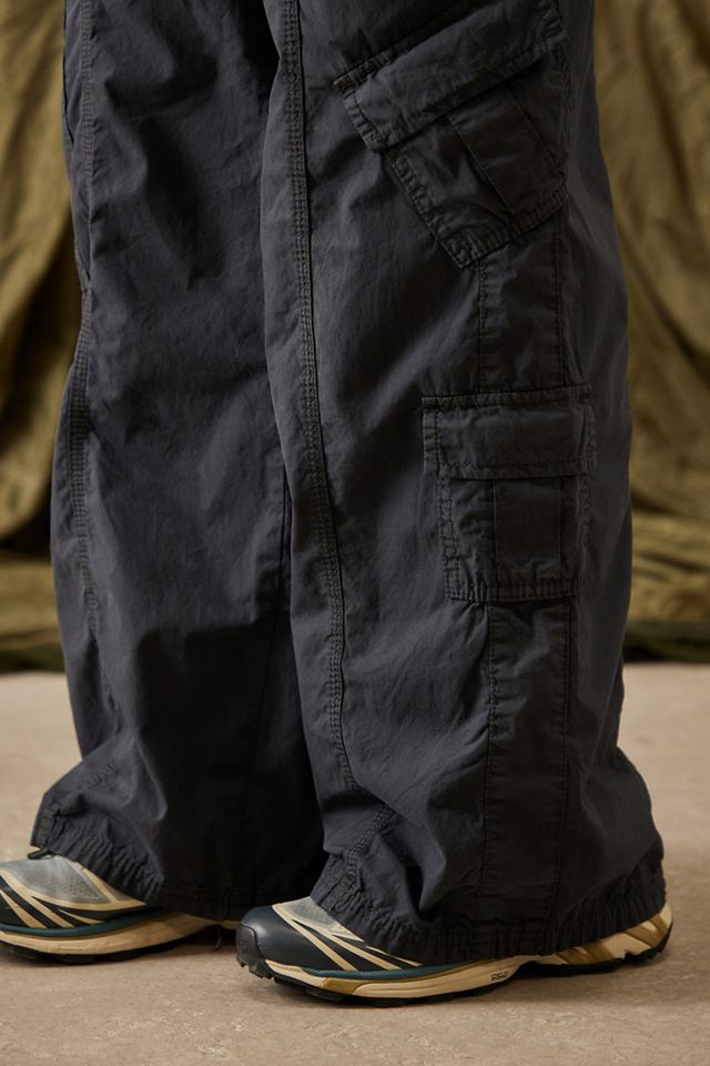 Pantaloni Cargo BDG Grigio Scuro Y2K a Vita Bassa #3