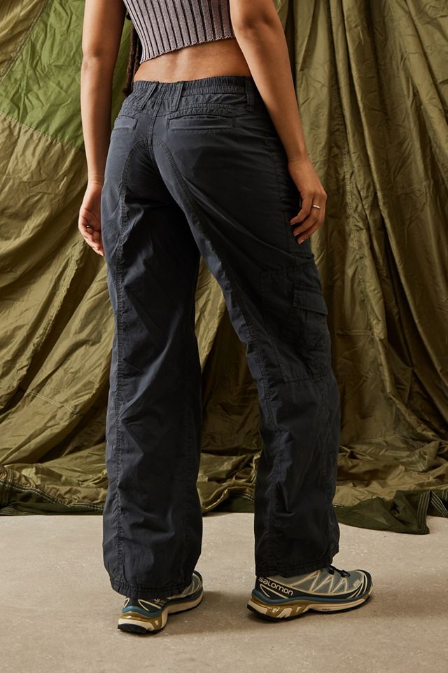 Pantaloni Cargo BDG Grigio Scuro Y2K a Vita Bassa #10