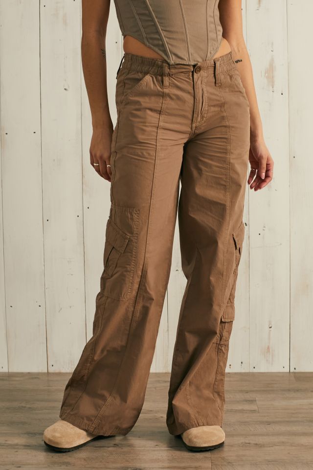 BDG Brown Y2K Low-Rise Cargo Pants