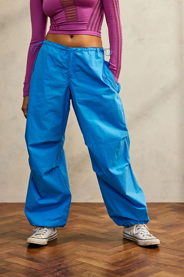 iets frans... Blue Baggy Tech Pants  #1