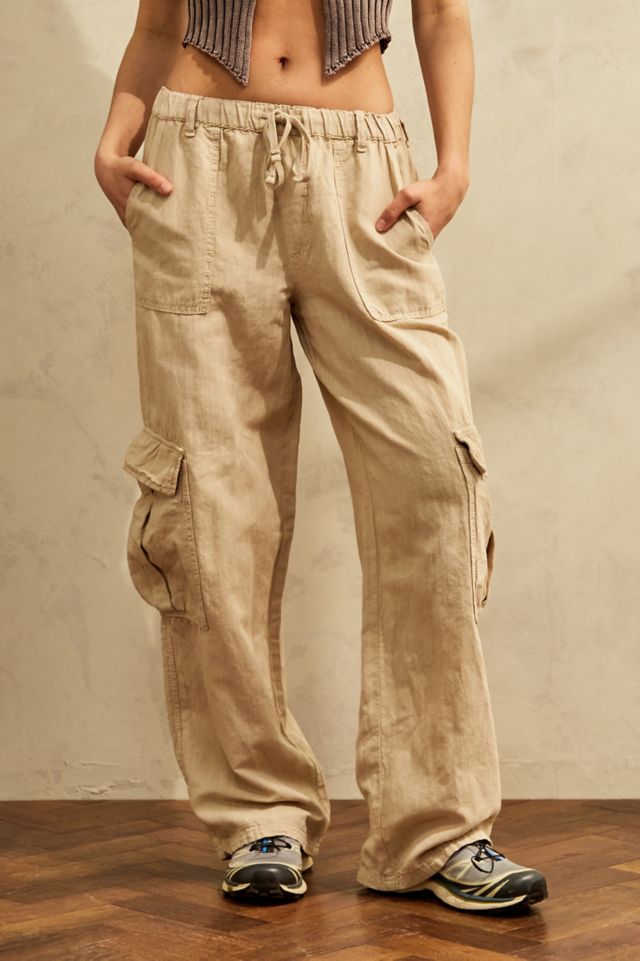 Bdg Urban Outfitters Luca Womens Linen Cargo Pants Deals | www ...