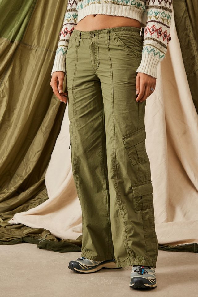 BDG Khaki Y2K Low Rise Cargo Pants