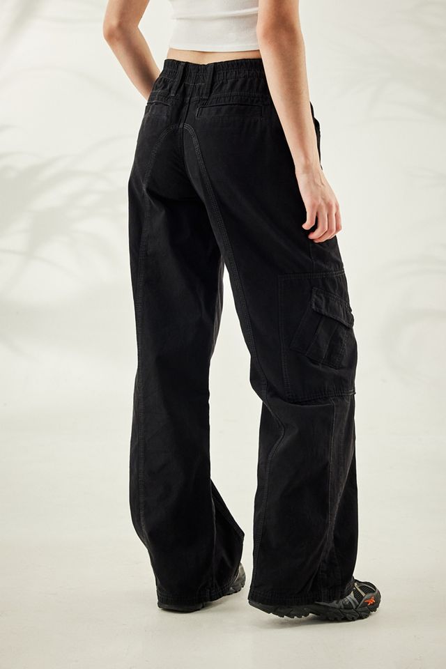BDG Black Y2K Low Rise Cargo Pants #2