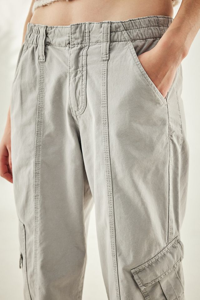 BDG Light Grey Y2K Low Rise Cargo Pants #1