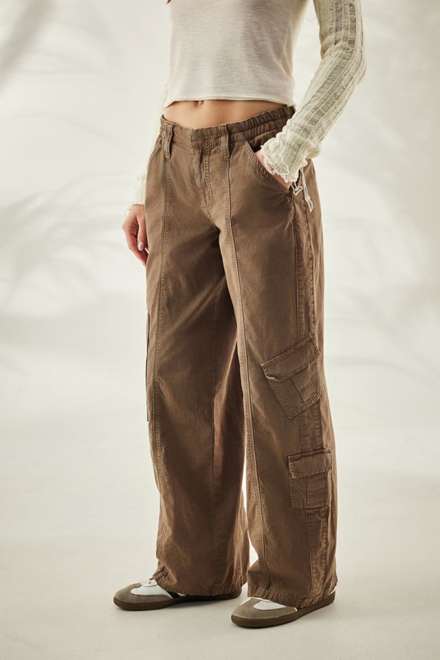 BDG Brown Y2K Low-Rise Cargo Pants