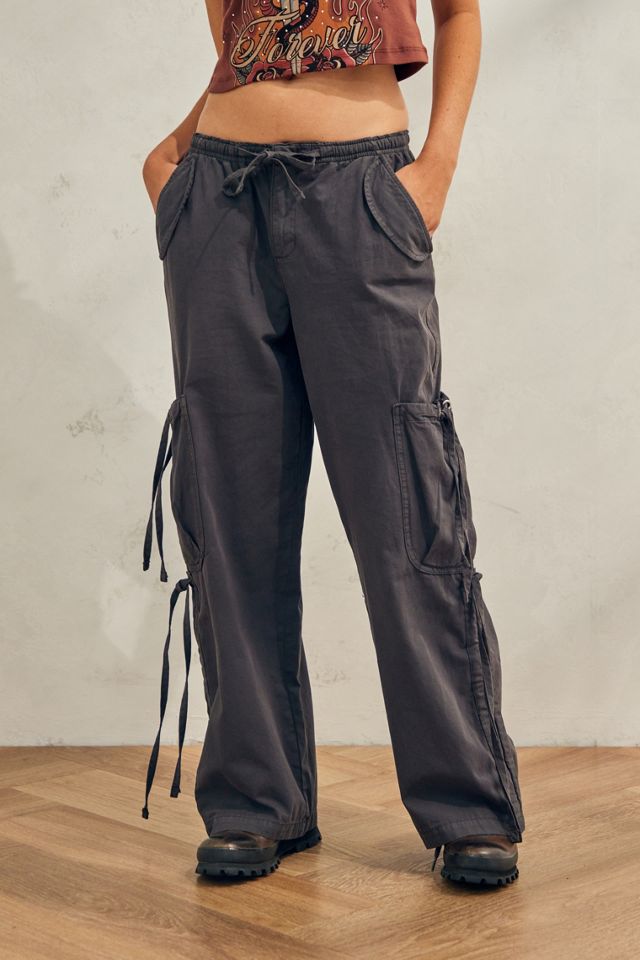 BDG Charcoal Strappy Cargo Pants | Urban Outfitters UK