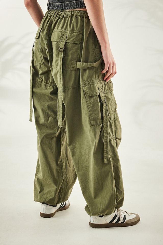 BDG - Pantalon cargo à lanières kaki #2