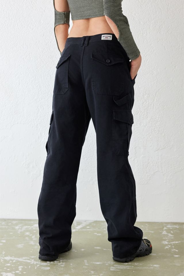 Urban outfitters black cargo on sale pants