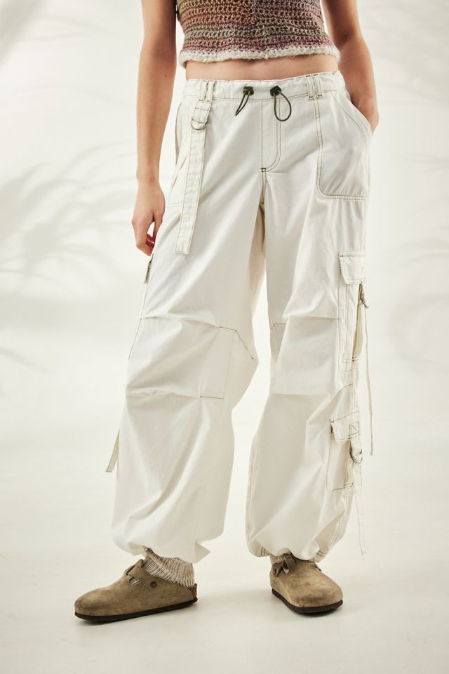 BDG Cream Strappy Cargo Pants