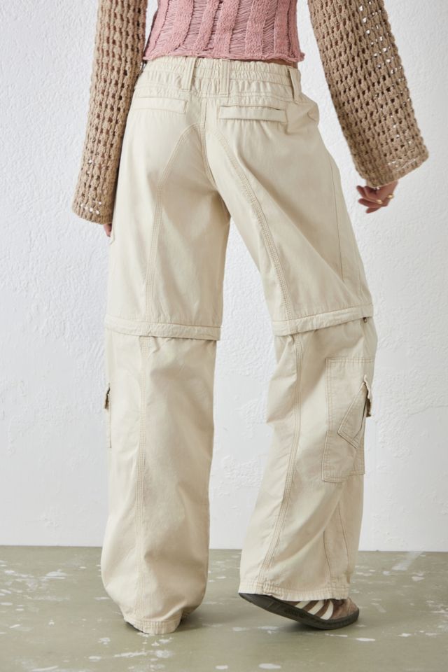 Urban Outfitters Black Zip-Off Y2K Cargo Pants