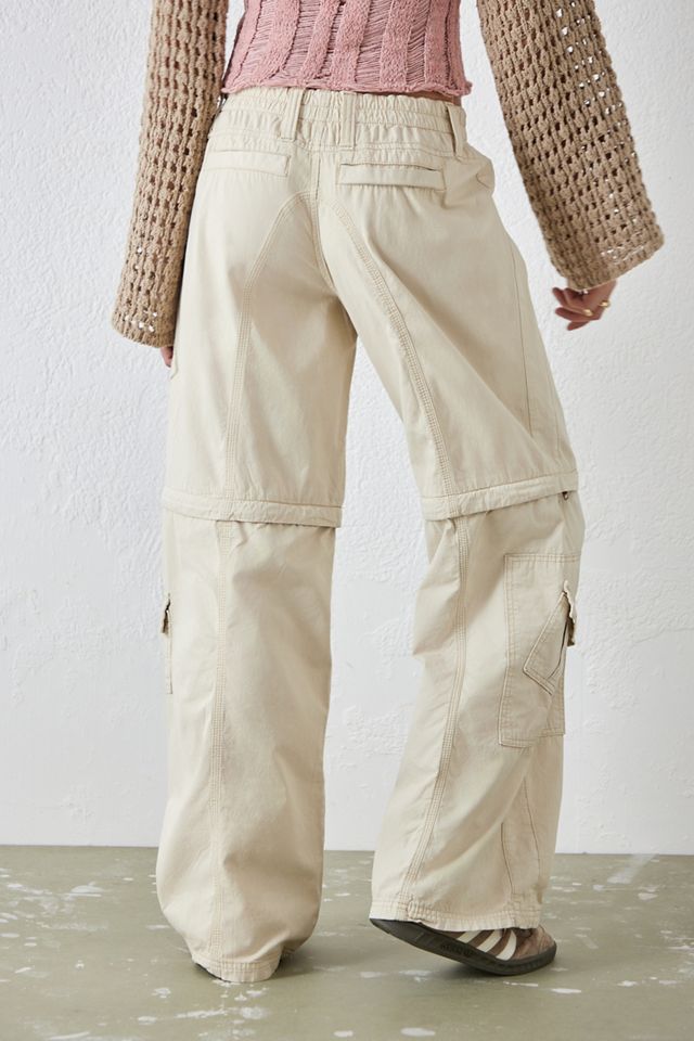 BDG - Pantalon cargo zippé style années 2000 écru #2